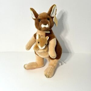 Miyoni Kangaroo Baby Joey Plush Aurora Standing Stuffed Animal 14" NWT